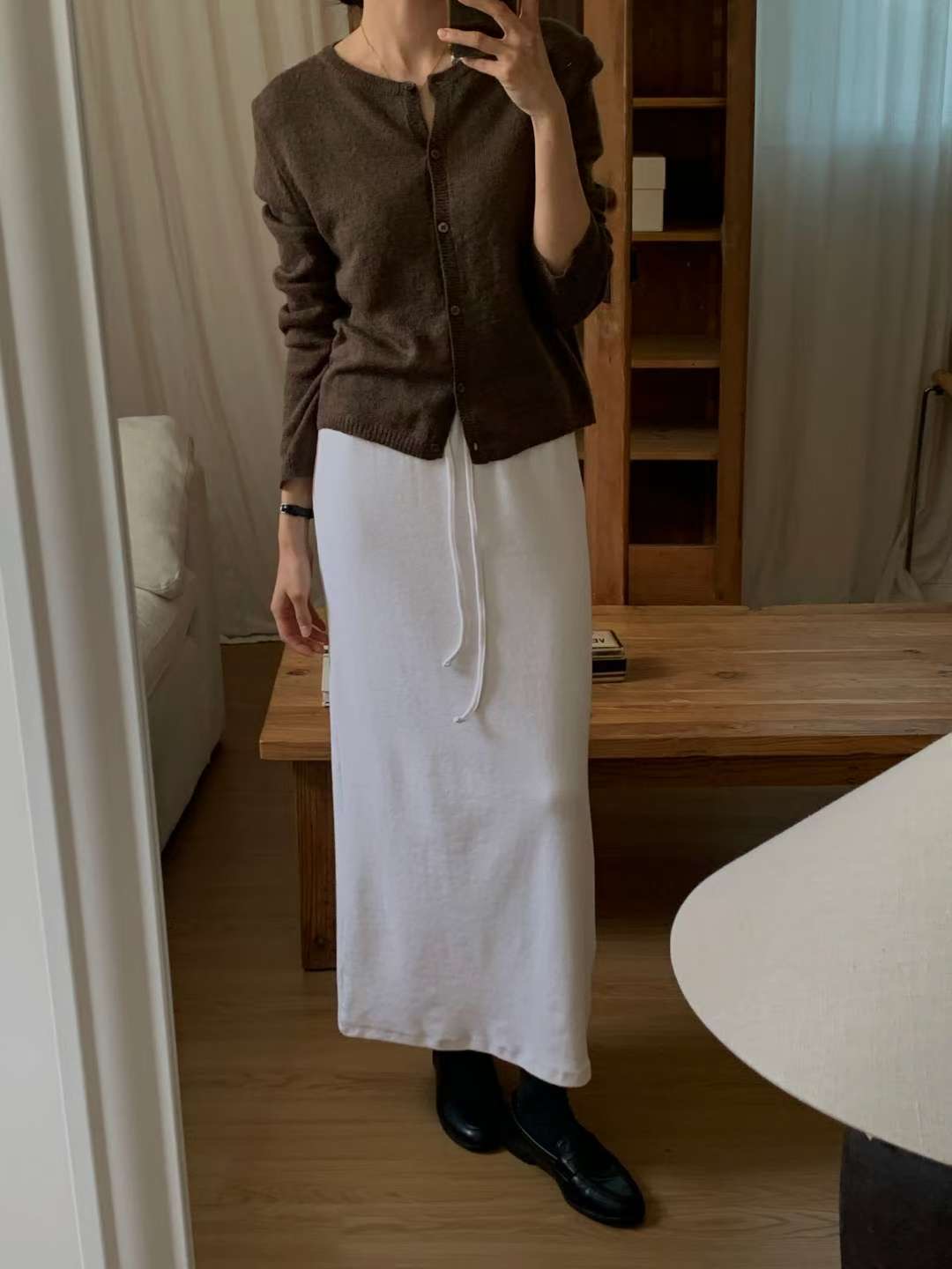 IVORY東大門㊣實拍女裝新款時尚人氣熱賣休閑25秋冬職業長裙IVORY長裙