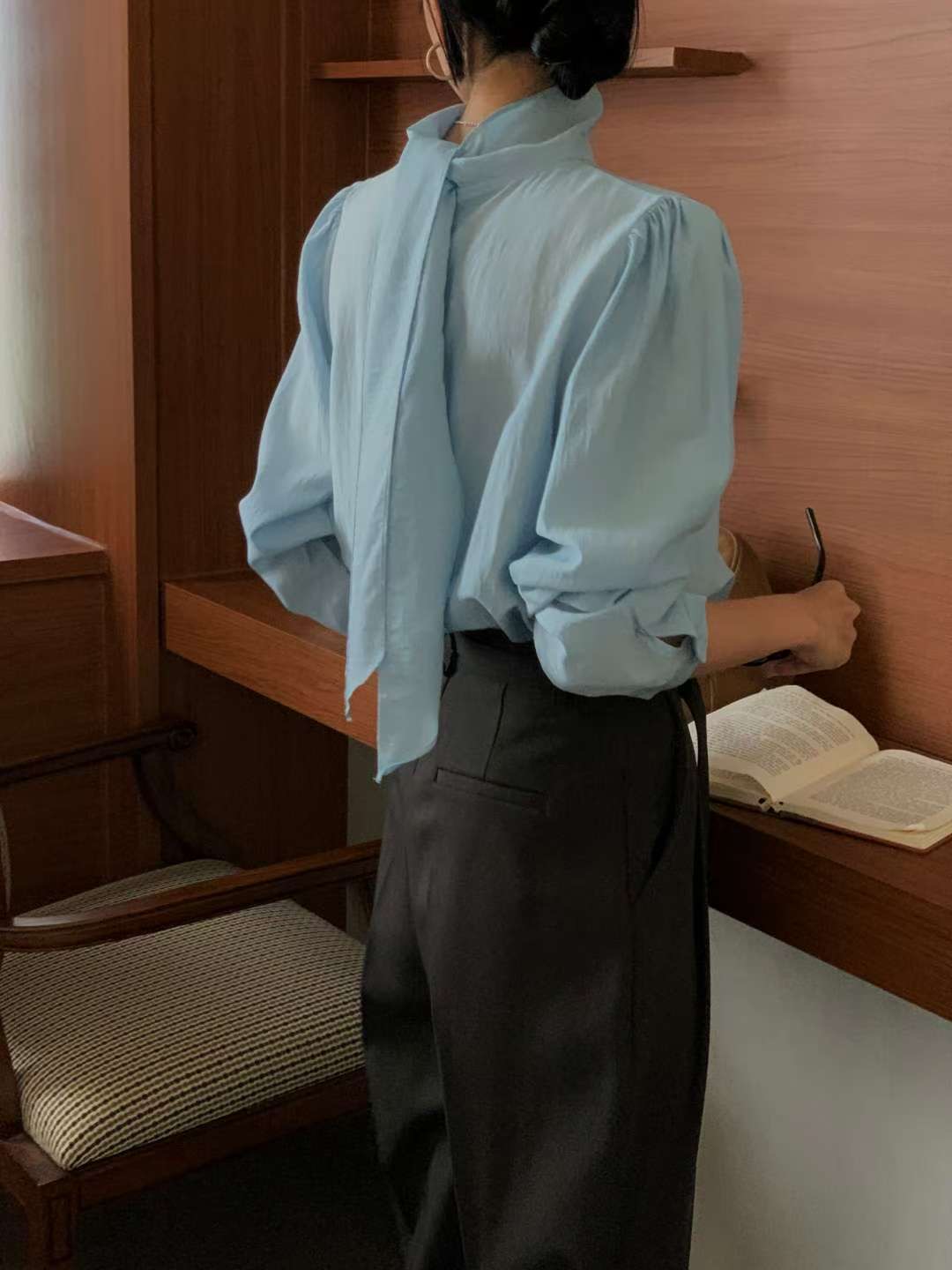 IVORY韓國代購㊣女裝新款真品休閑熱賣職業人氣推薦襯衫蕾絲衫IVORY襯衫/蕾絲衫