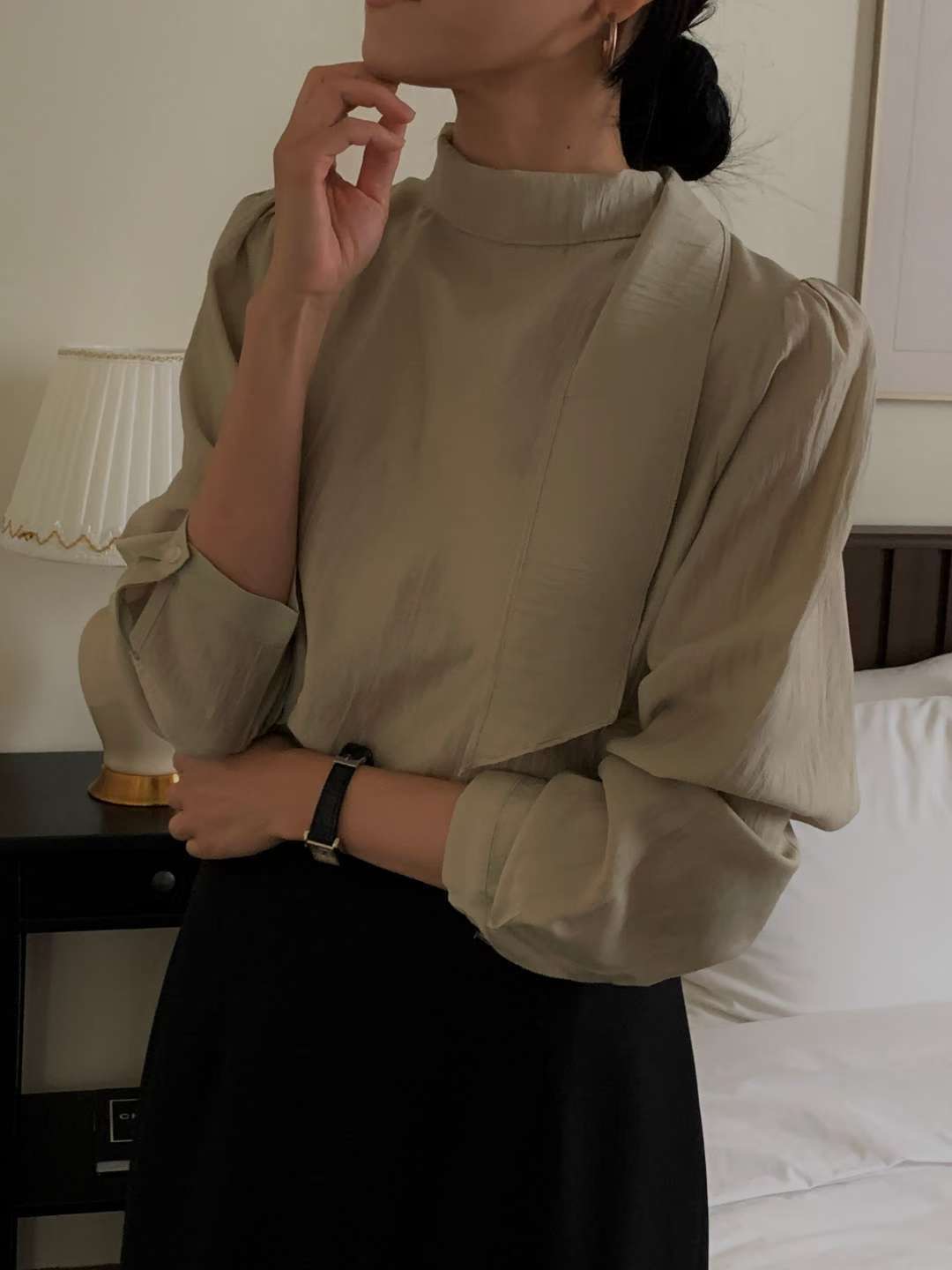 IVORY韓國代購㊣女裝新款真品休閑熱賣職業人氣推薦襯衫蕾絲衫IVORY襯衫/蕾絲衫圖色2