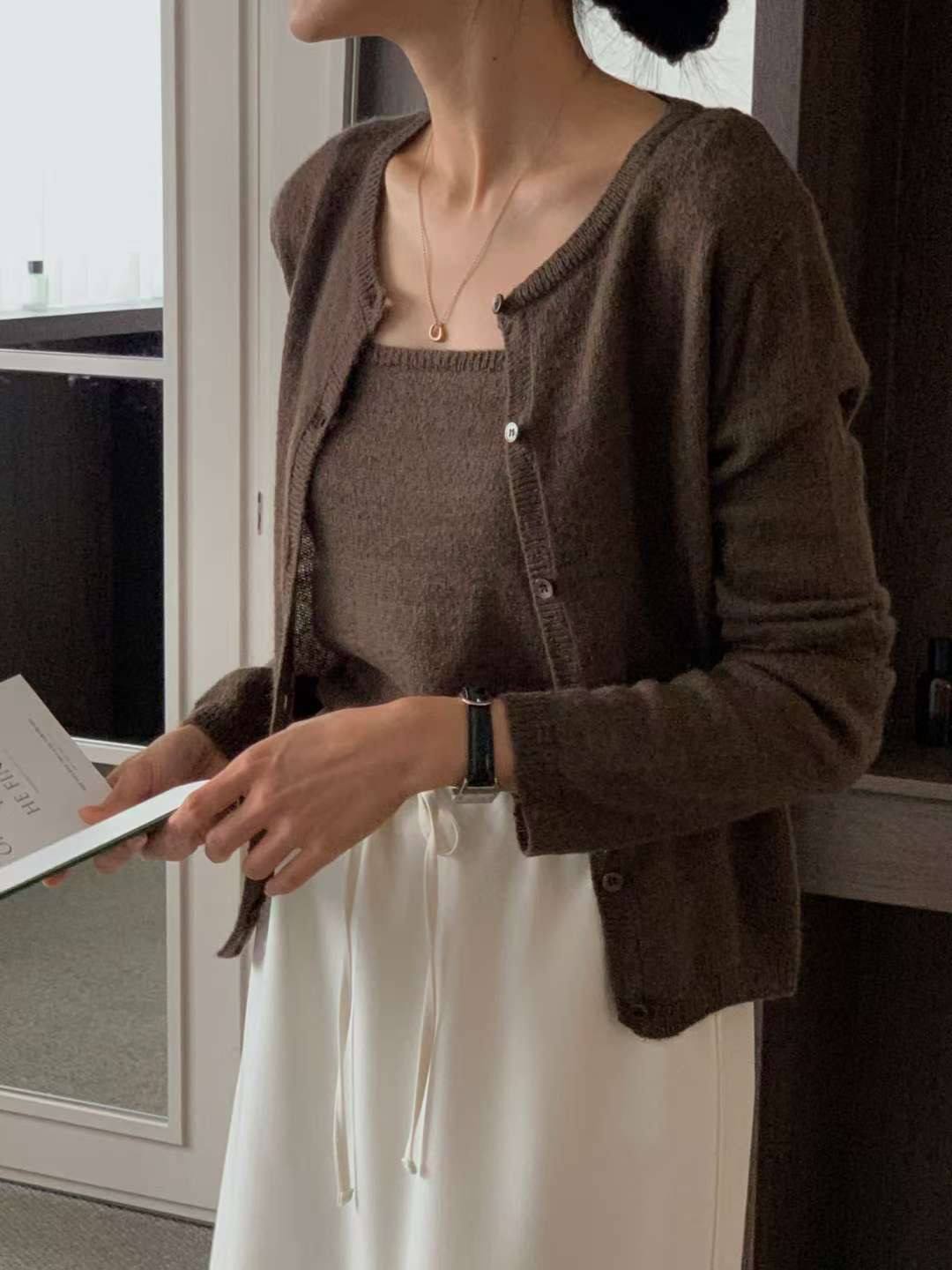 IVORY東大門㊣代購女裝新款熱賣職業推薦真品針織衫不含吊帶IVORY針織衫圖色4