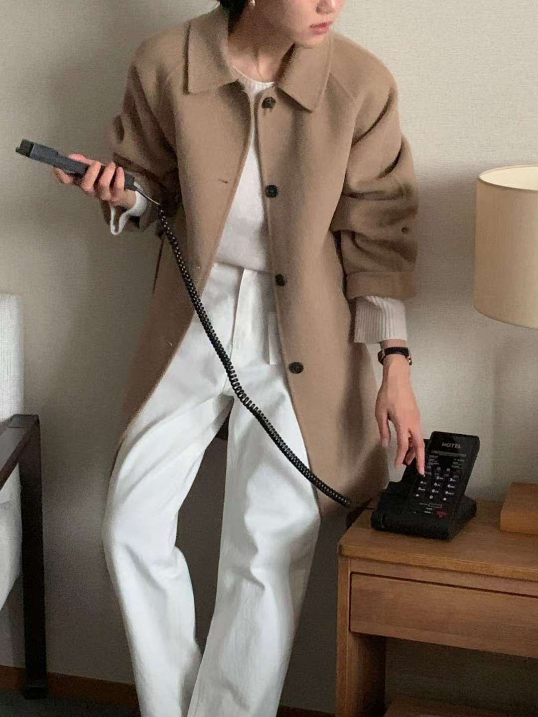 IVORY東大門㊣實拍女士新品時尚人氣推薦職業25秋冬短款大衣IVORY短款大衣圖色3