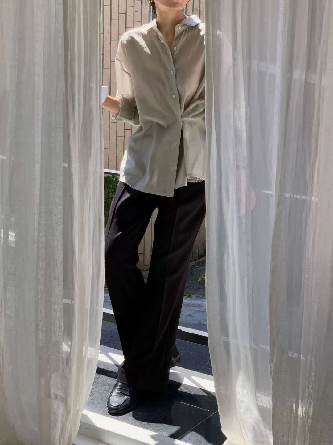 IVORY韓國代購㊣女士新品休閑職業熱賣25秋冬人氣襯衫蕾絲衫IVORY襯衫/蕾絲衫