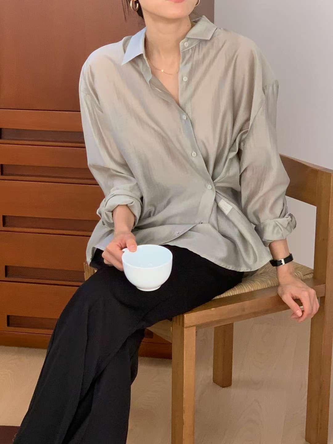 IVORY韓國代購㊣女士新品休閑職業熱賣25秋冬人氣襯衫蕾絲衫IVORY襯衫/蕾絲衫