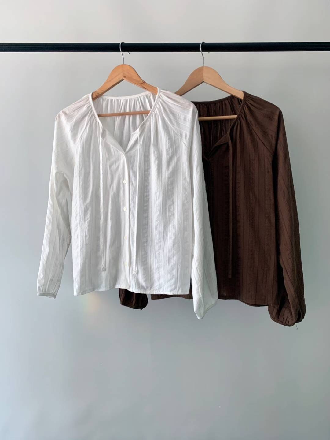 IVORY韓國直郵㊣女裝新品時尚休閑推薦真品熱賣人氣襯衫蕾絲衫IVORY襯衫/蕾絲衫