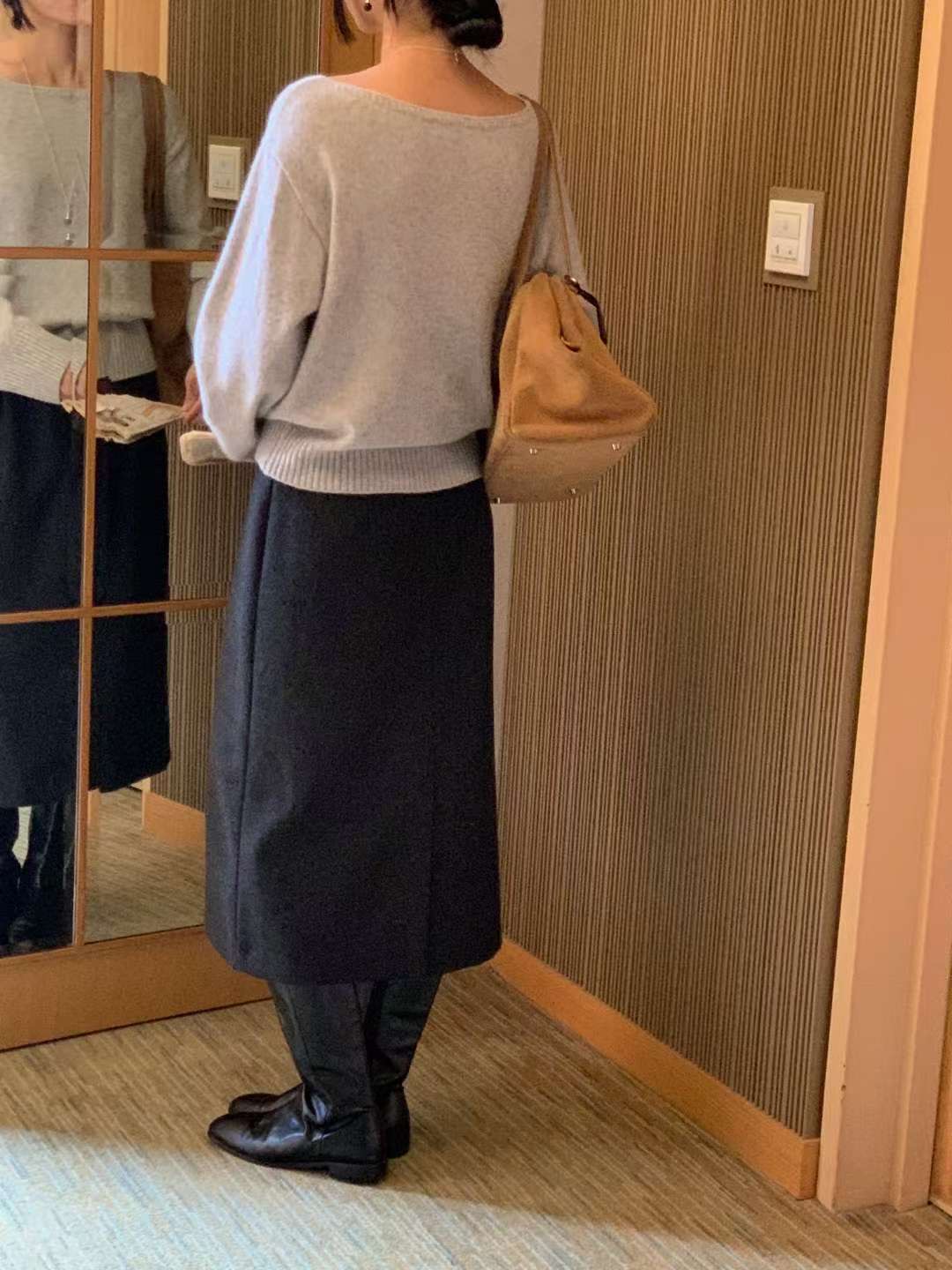 IVORY東大門㊣代購女裝新款推薦熱賣時尚職業休閑真品25秋冬長裙IVORY長裙