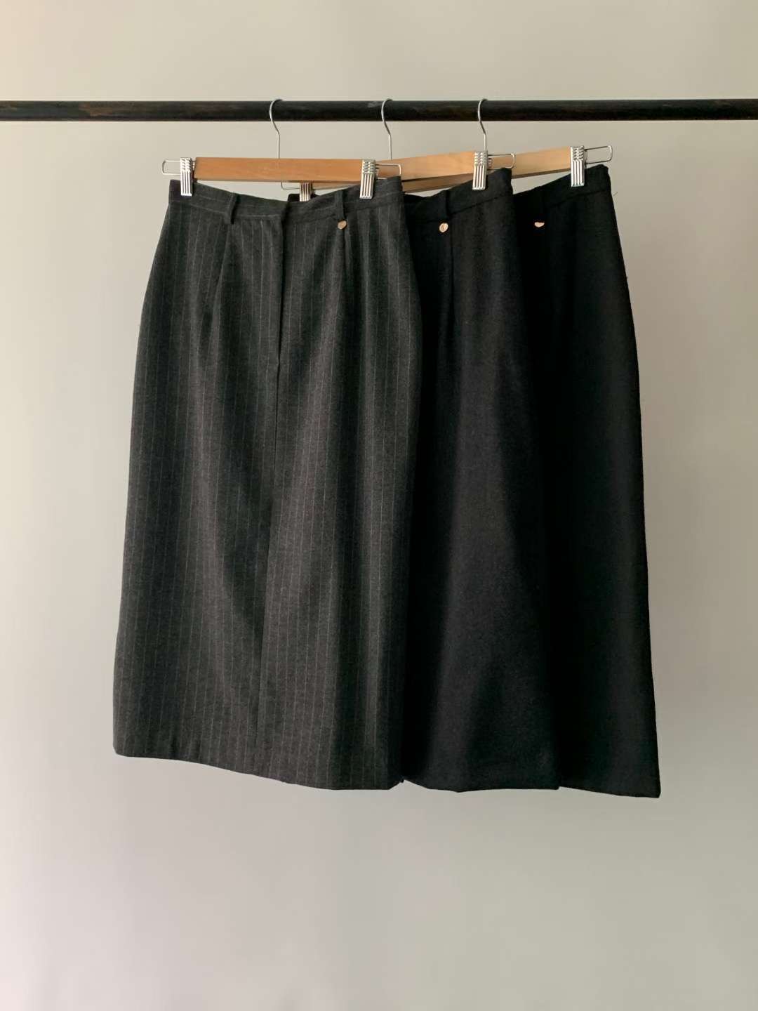 IVORY東大門㊣代購女裝新款推薦熱賣時尚職業休閑真品25秋冬長裙IVORY長裙圖色2左二色