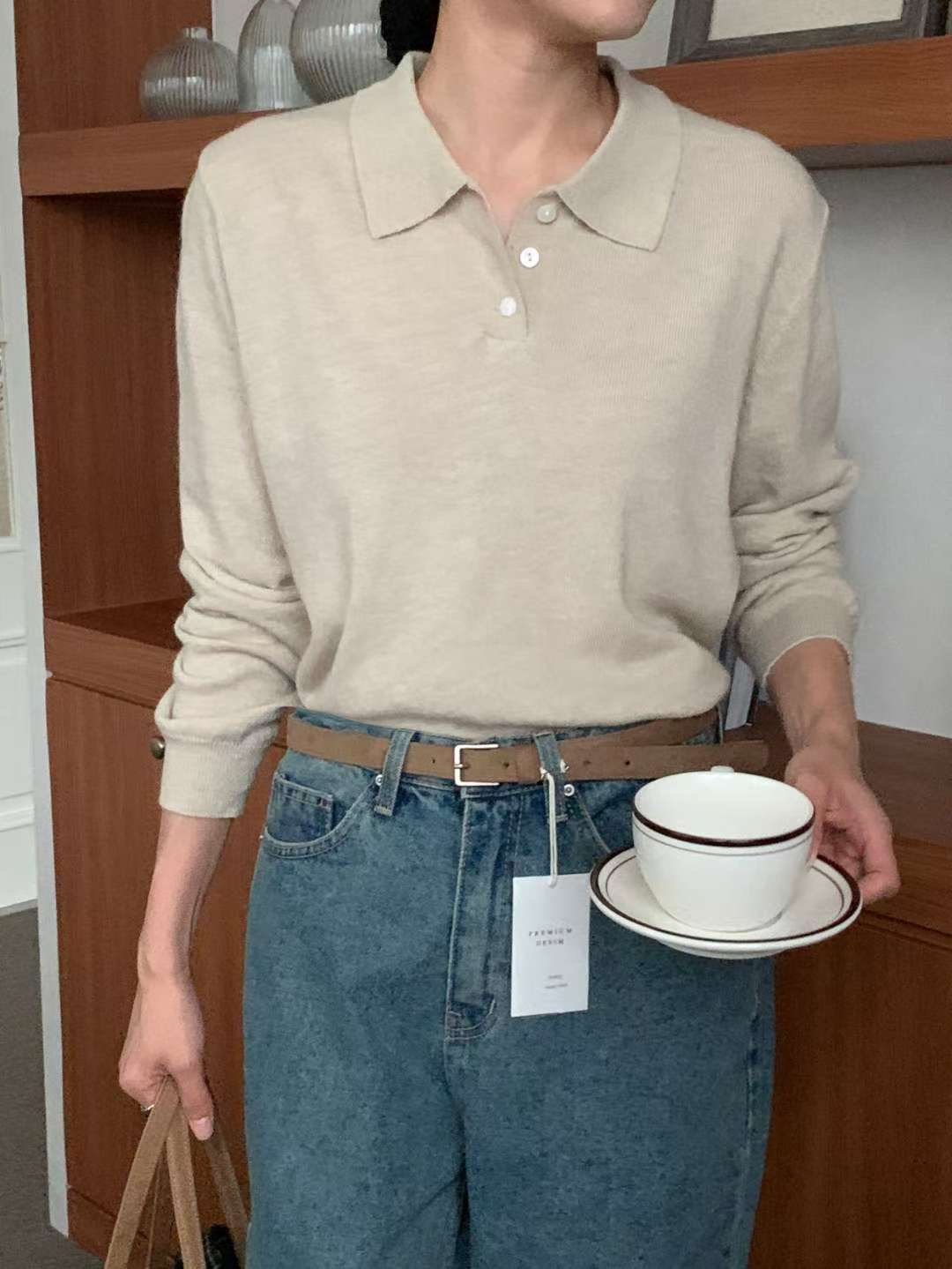 IVORY東大門㊣直郵女裝新款休閑真品推薦時尚職業熱賣針織衫IVORY針織衫圖色2