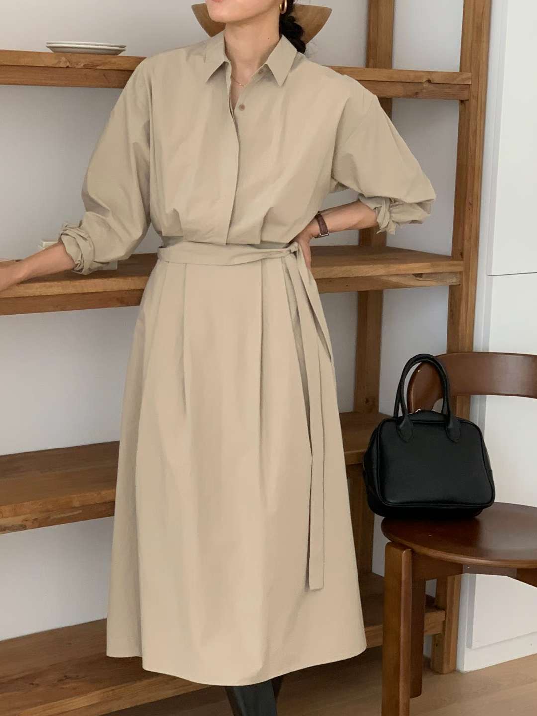 IVORY東大門㊣代購女裝新款休閑25秋冬職業真品時尚推薦連衣裙IVORY連衣裙圖色2