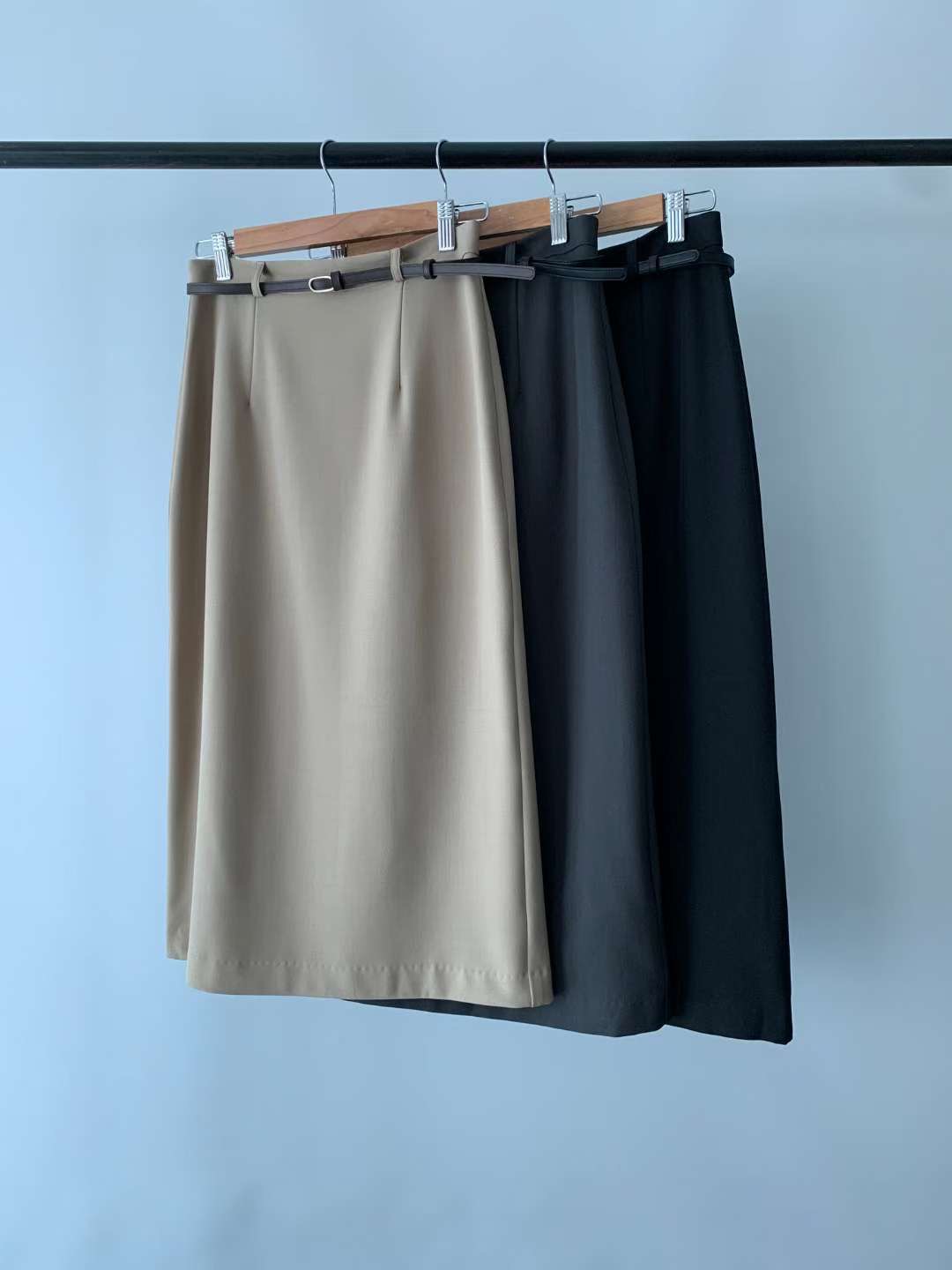 IVORY韓國直郵㊣女士新品休閑25秋冬職業推薦真品時尚熱賣長裙IVORY長裙圖色2左二色