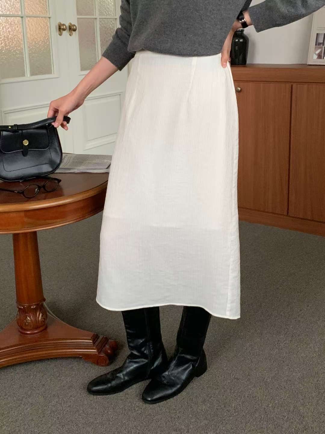 IVORY韓國直郵㊣女裝新款25秋冬推薦職業休閑人氣熱賣真品長裙IVORY長裙