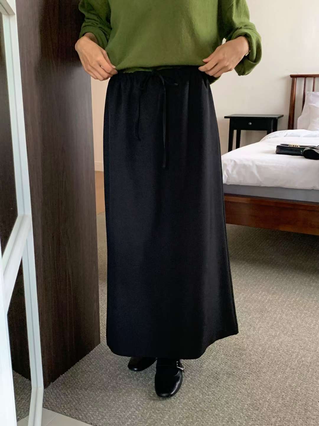 IVORY東大門㊣代購女裝新品職業熱賣25秋冬人氣休閑真品長裙IVORY長裙圖色2