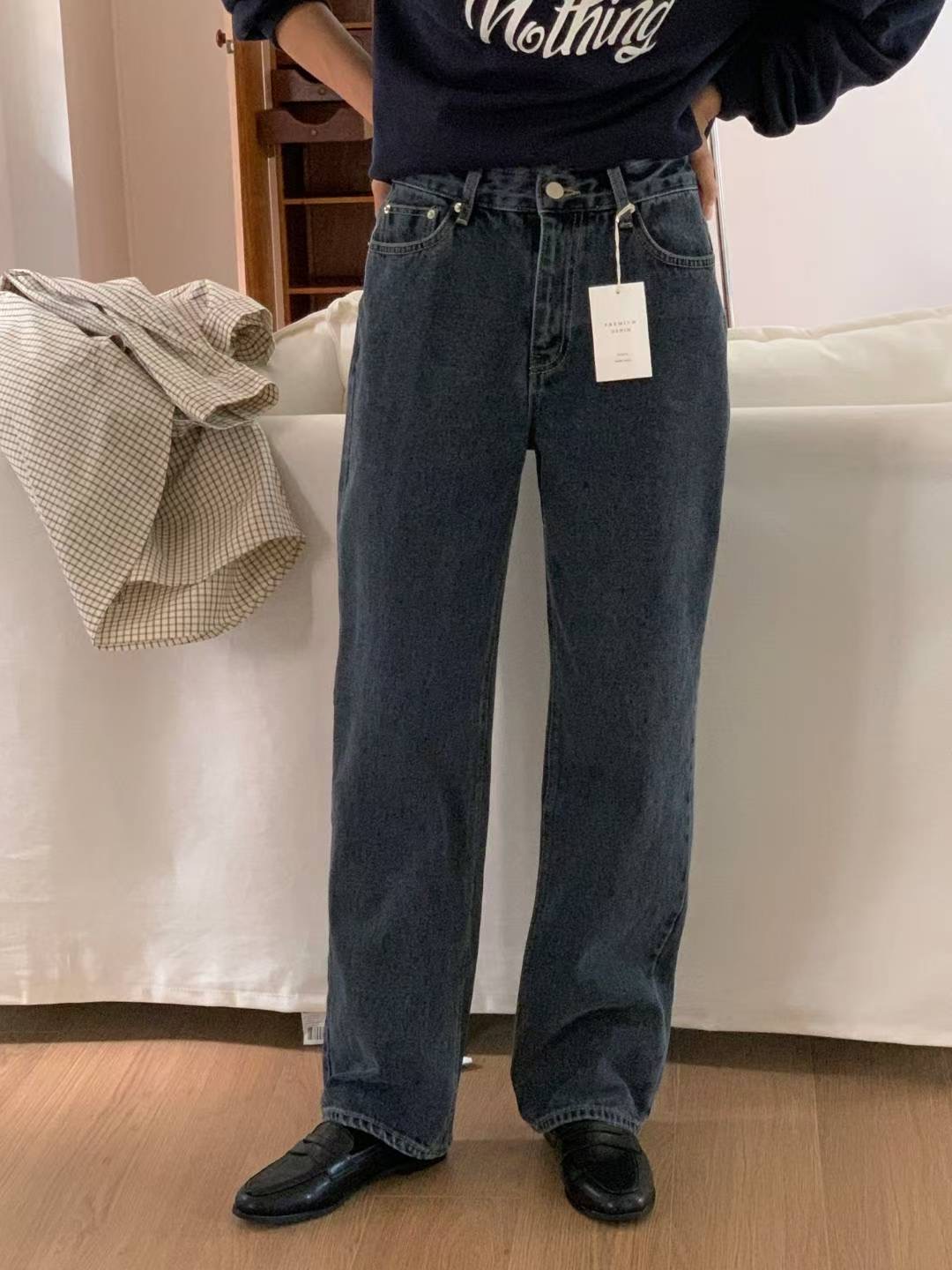 IVORY韓國代購㊣女士新品人氣時尚休閑熱賣職業推薦25秋冬牛仔褲IVORY牛仔褲