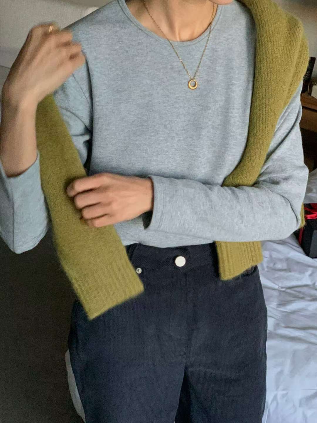 IVORY東大門㊣代購女裝新款休閑時尚人氣熱賣職業真品長袖T恤IVORY長袖T恤