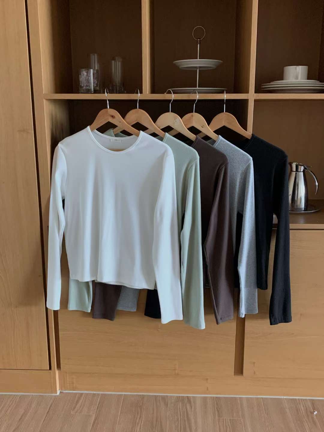 IVORY東大門㊣代購女裝新款休閑時尚人氣熱賣職業真品長袖T恤IVORY長袖T恤圖色3左三色