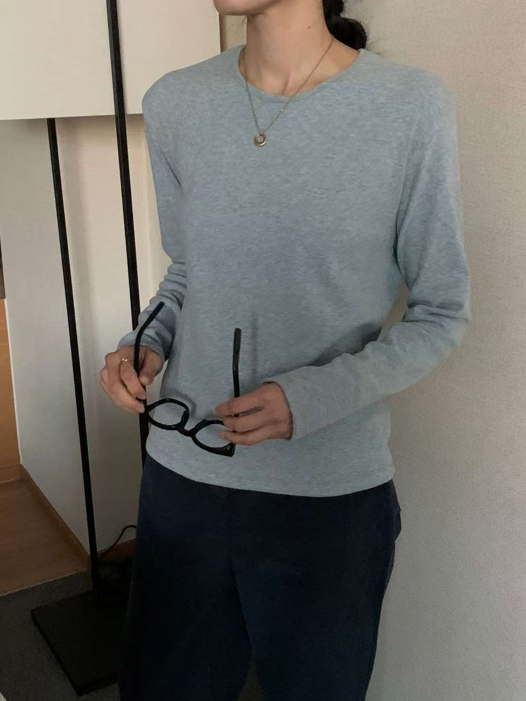 IVORY東大門㊣代購女裝新款休閑時尚人氣熱賣職業真品長袖T恤IVORY長袖T恤圖色4