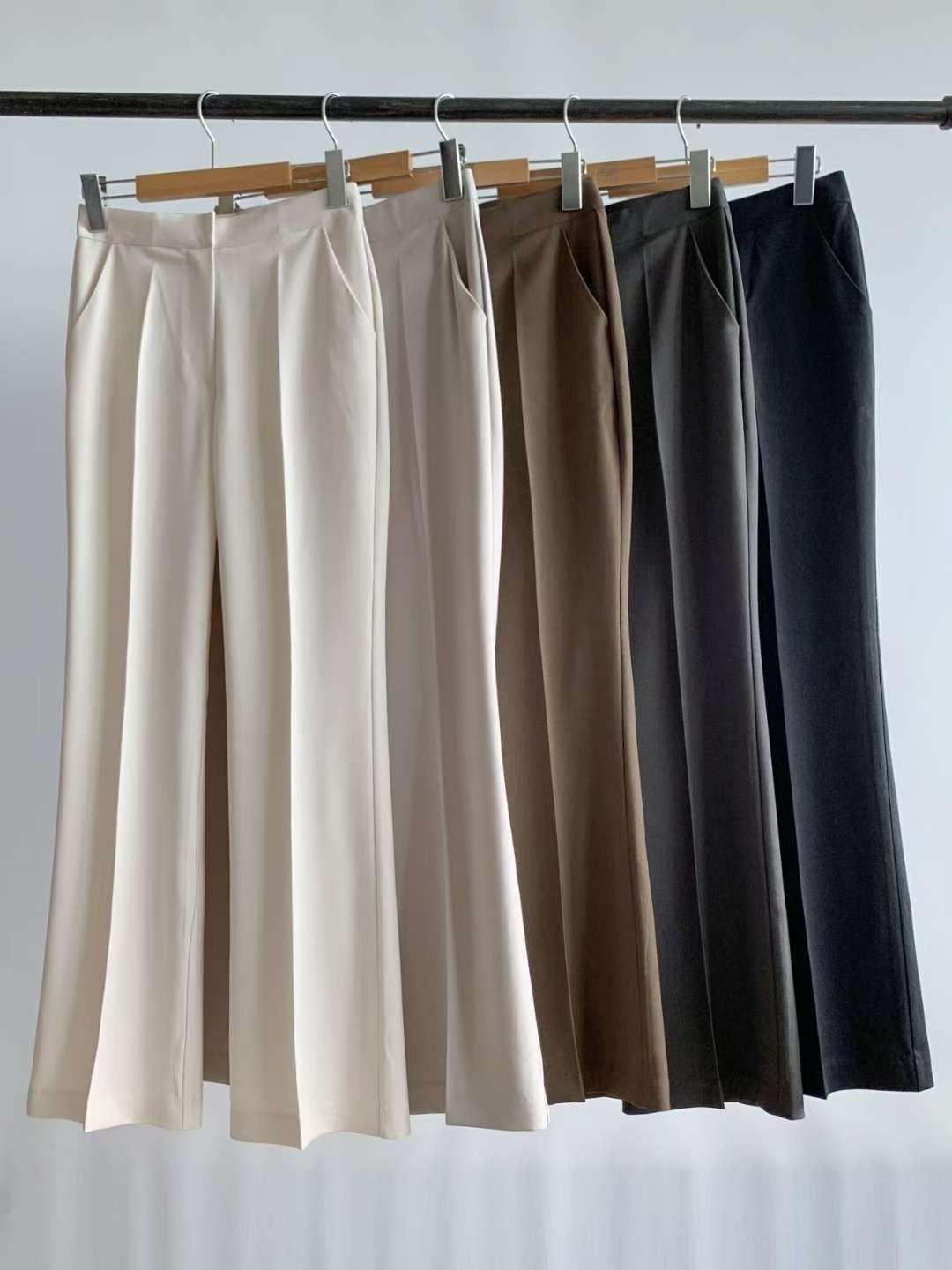 IVORY東大門㊣實拍女士新款時尚推薦休閑熱賣真品職業休閑褲IVORY休閑褲圖色2左二色