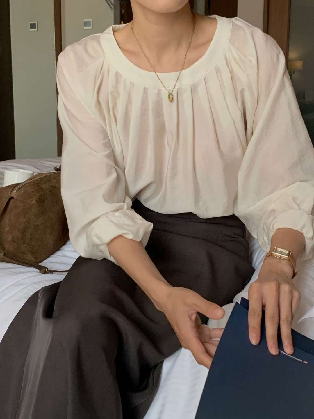 IVORY韓國代購㊣女士新品職業熱賣人氣真品推薦時尚襯衫蕾絲衫IVORY襯衫/蕾絲衫