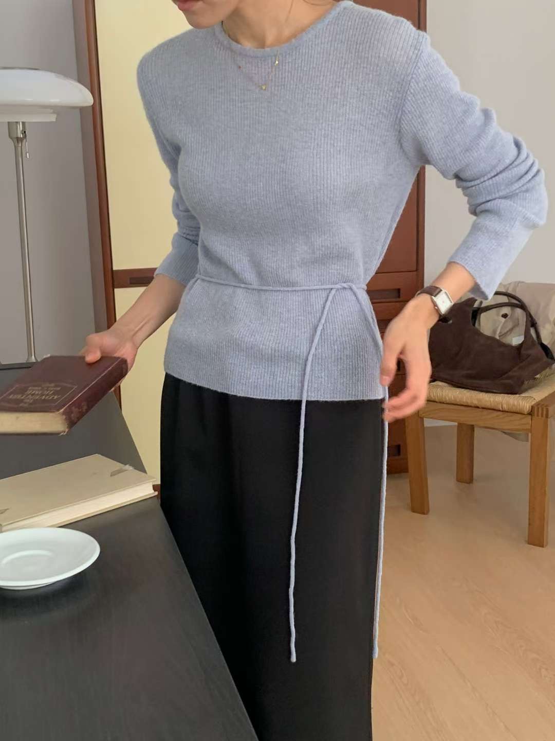 IVORY東大門㊣代購女士新款推薦休閑25秋冬時尚熱賣職業針織衫IVORY針織衫圖色3