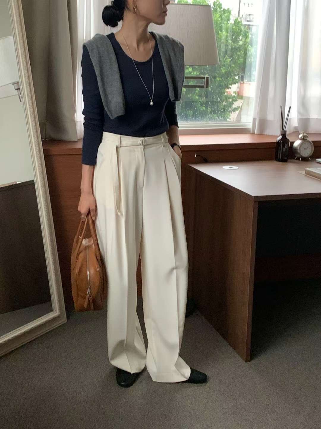 IVORY東大門㊣直郵女裝新品休閑真品人氣25秋冬時尚熱賣休閑褲IVORY休閑褲