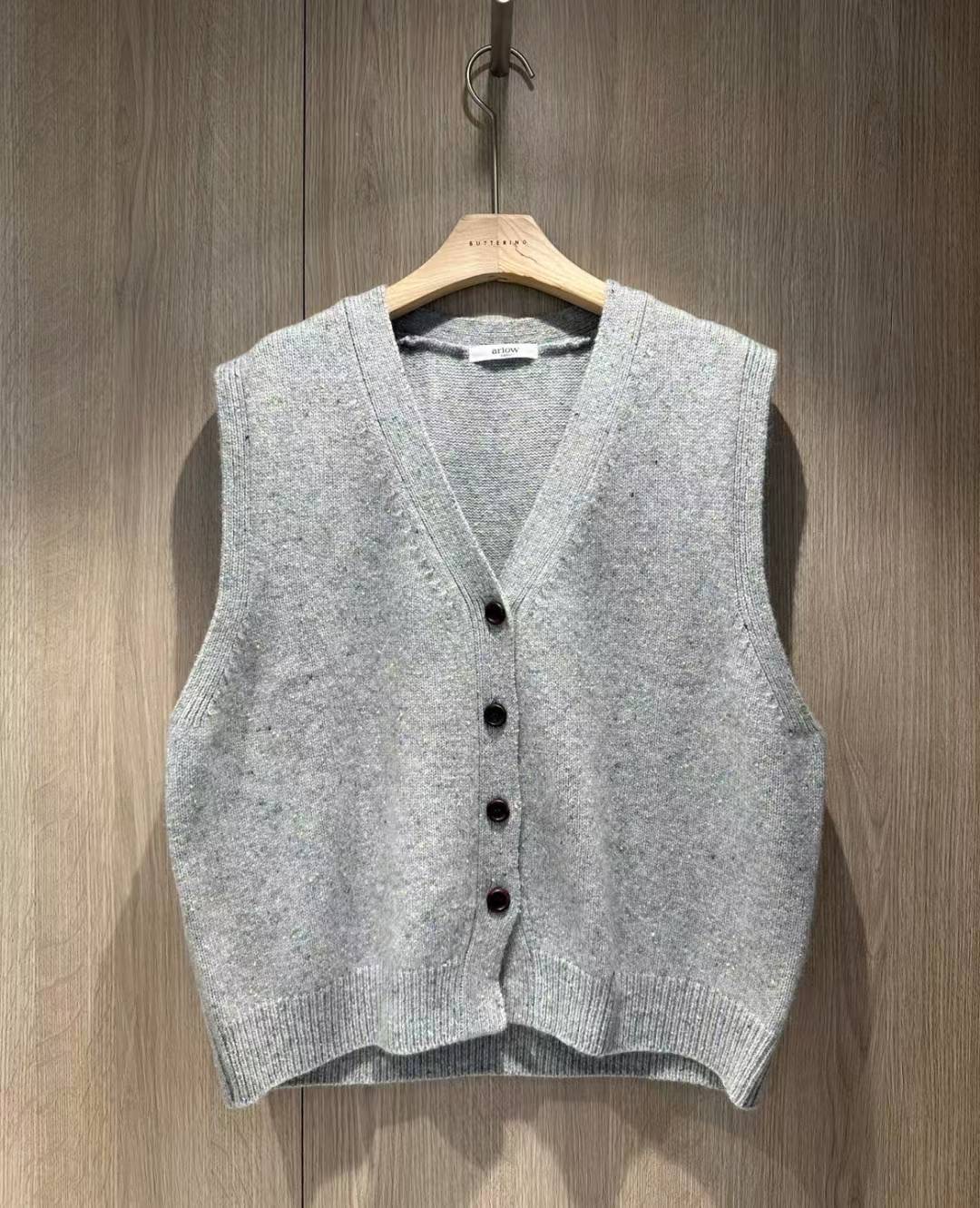 ARLOW韓國代購㊣女士新款休閑時尚25秋冬推薦職業熱賣馬甲羊毛ARLOW馬甲