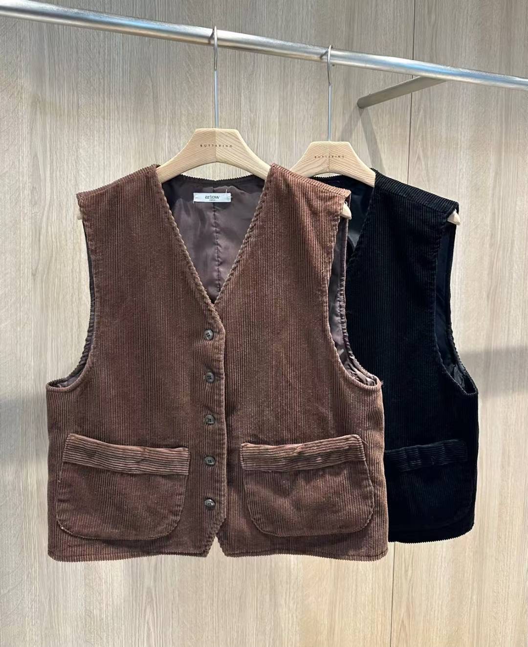 ARLOW韓國代購㊣女裝新品25秋冬真品熱賣休閑推薦職業人氣馬甲ARLOW馬甲圖色2左二色