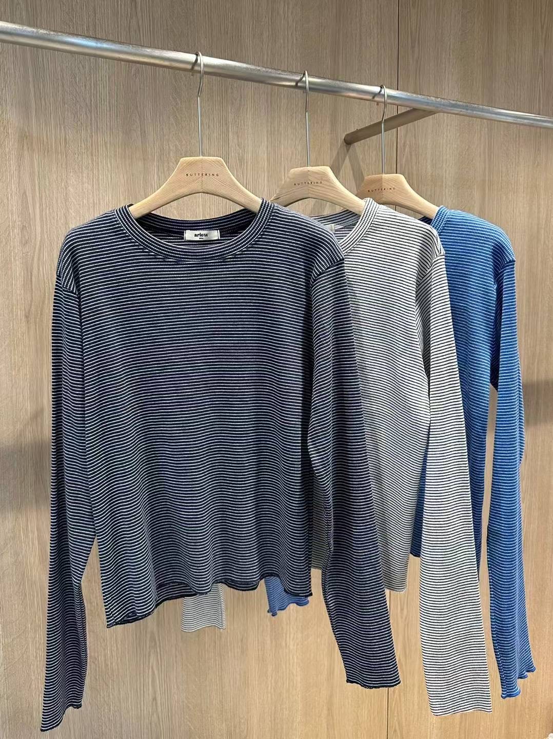 ARLOW東大門㊣直郵女裝新品熱賣25秋冬推薦時尚真品長袖T恤ARLOW長袖T恤圖色2左二色