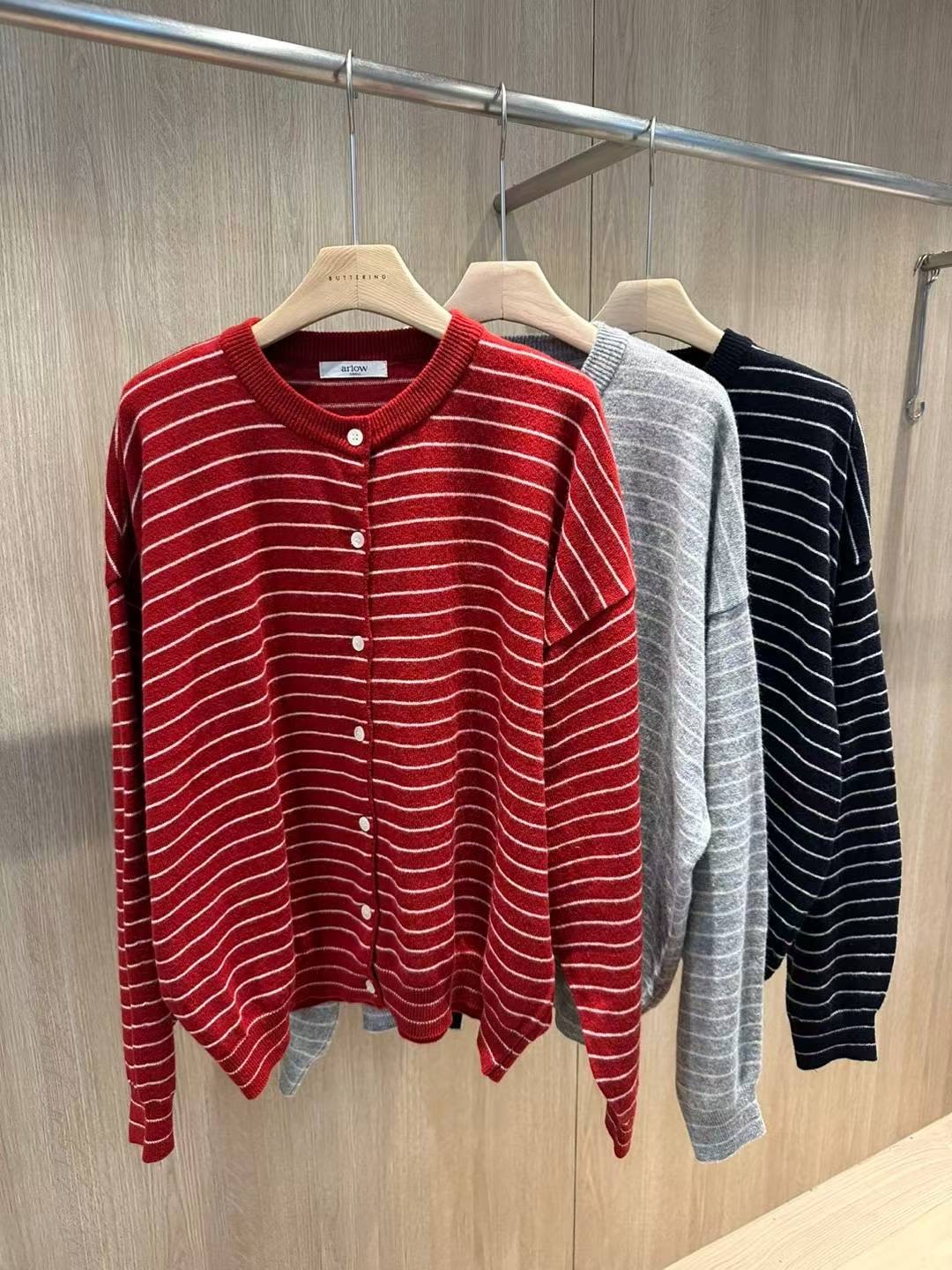 ARLOW韓國代購㊣女裝新品人氣真品職業熱賣休閑25秋冬針織衫ARLOW針織衫圖色2左二色