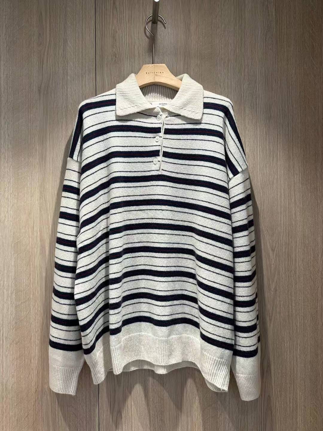 ARLOW東大門㊣直郵女士新款熱賣25秋冬休閑職業人氣推薦針織衫ARLOW針織衫