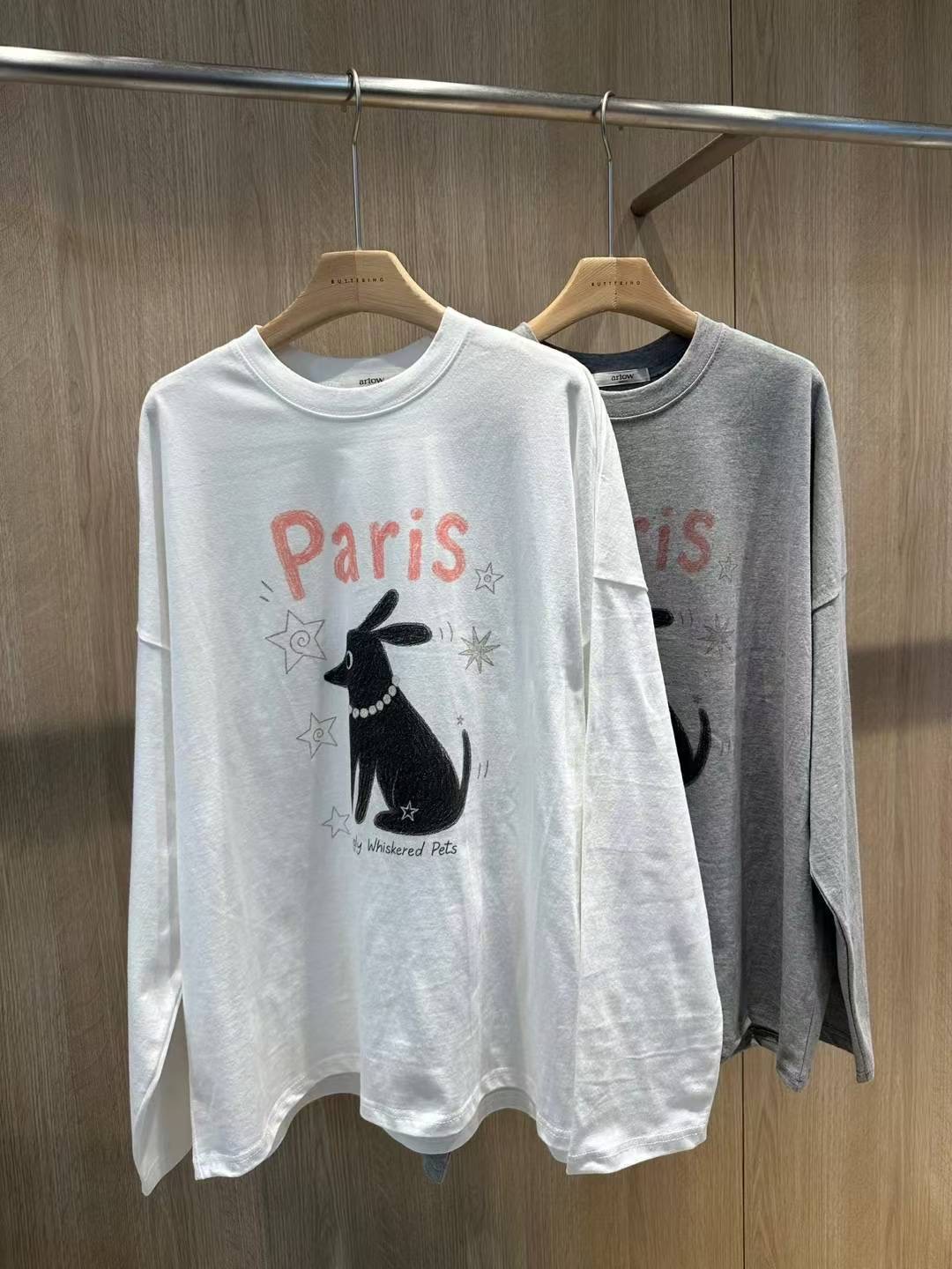 ARLOW東大門㊣實拍女士新款真品推薦職業25秋冬人氣長袖T恤ARLOW長袖T恤圖色2左二色