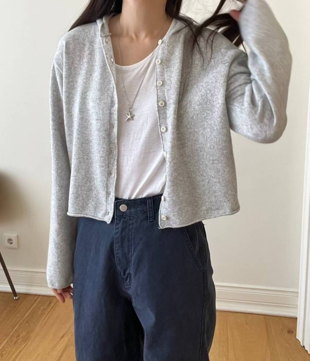 ARLOW韓國代購㊣女裝新款休閑時尚職業推薦人氣25秋冬衛衣羊毛帽ARLOW衛衣