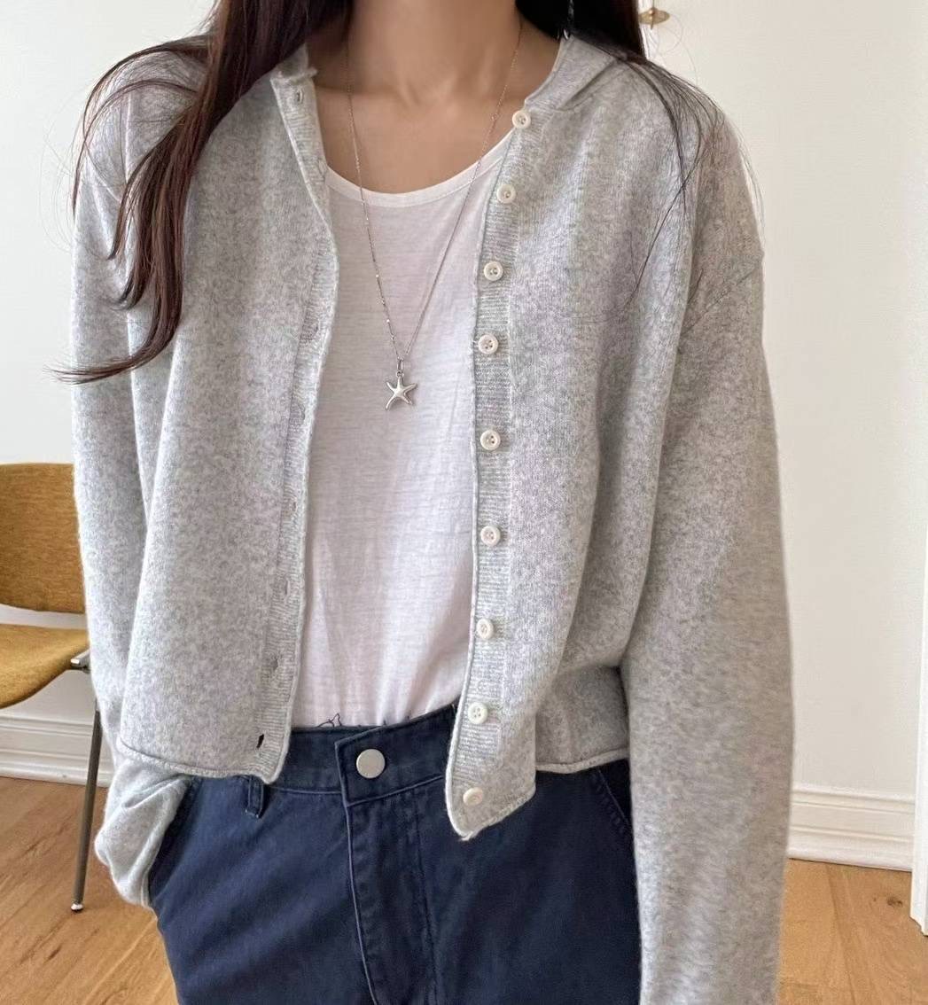 ARLOW韓國代購㊣女裝新款休閑時尚職業推薦人氣25秋冬衛衣羊毛帽ARLOW衛衣