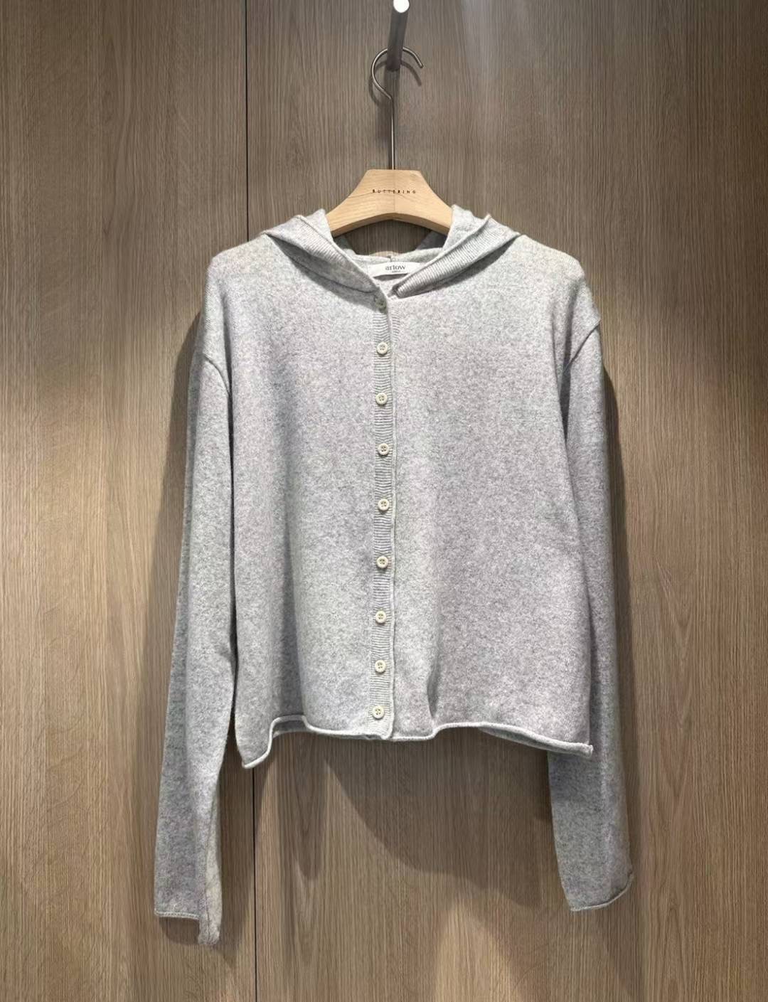 ARLOW韓國代購㊣女裝新款休閑時尚職業推薦人氣25秋冬衛衣羊毛帽ARLOW衛衣