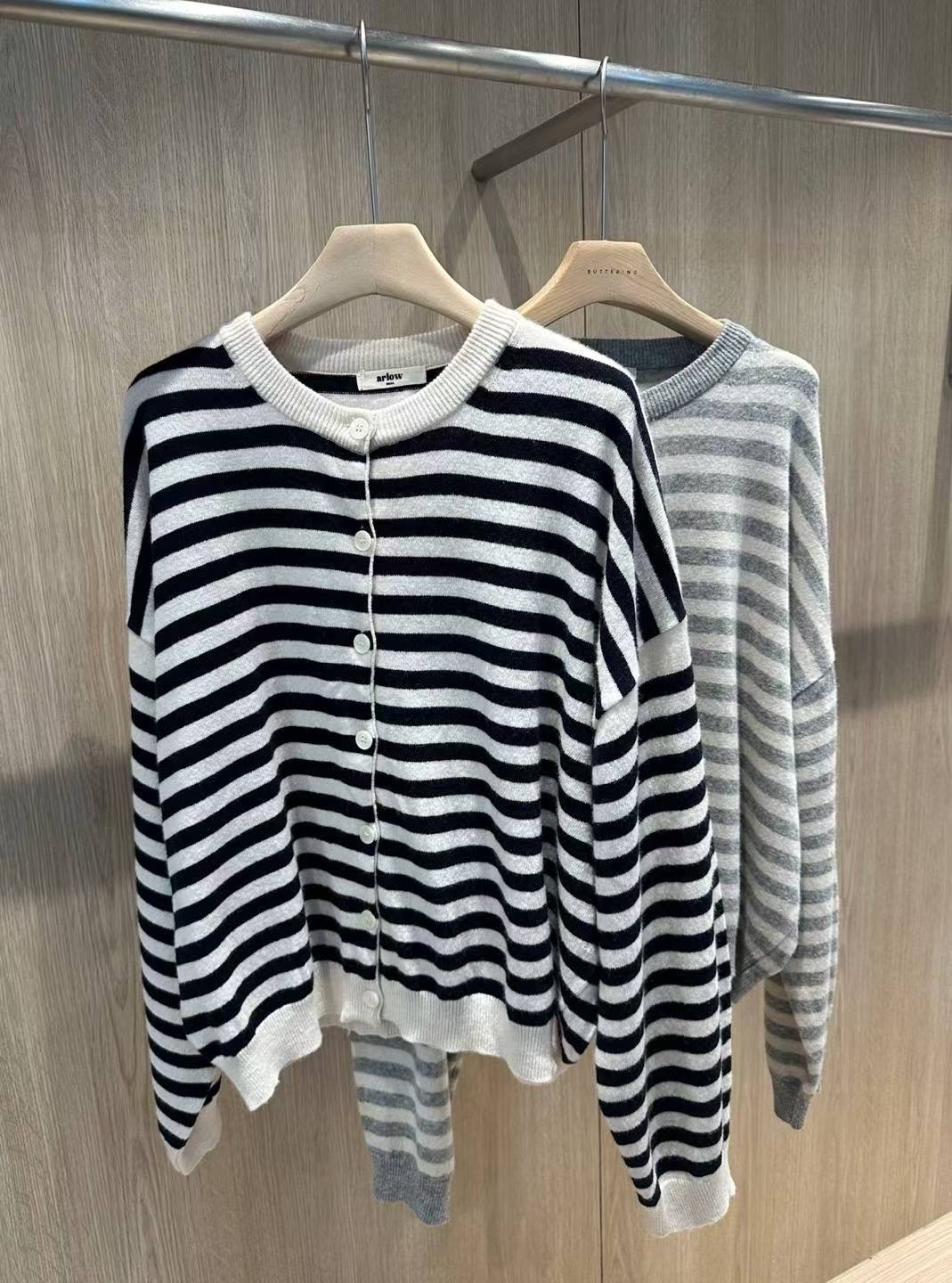 ARLOW韓國直郵㊣女士新品推薦休閑25秋冬職業真品人氣針織衫ARLOW針織衫圖色2左二色