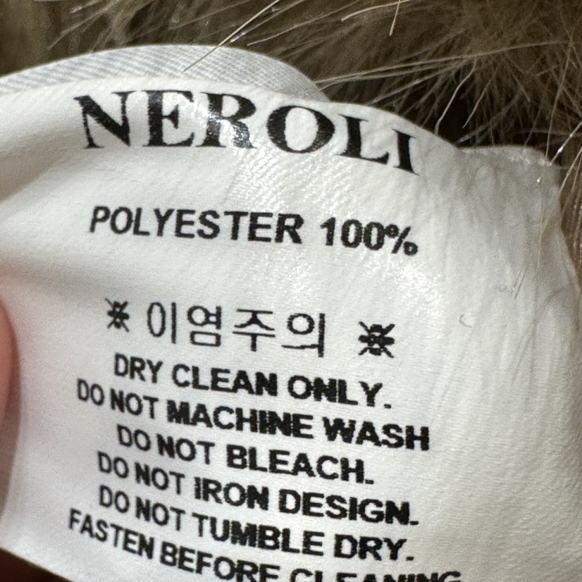 NEROLI 36韓國代購㊣女裝新款推薦休閑25秋冬短款大衣皮草NEROLI 36短款大衣