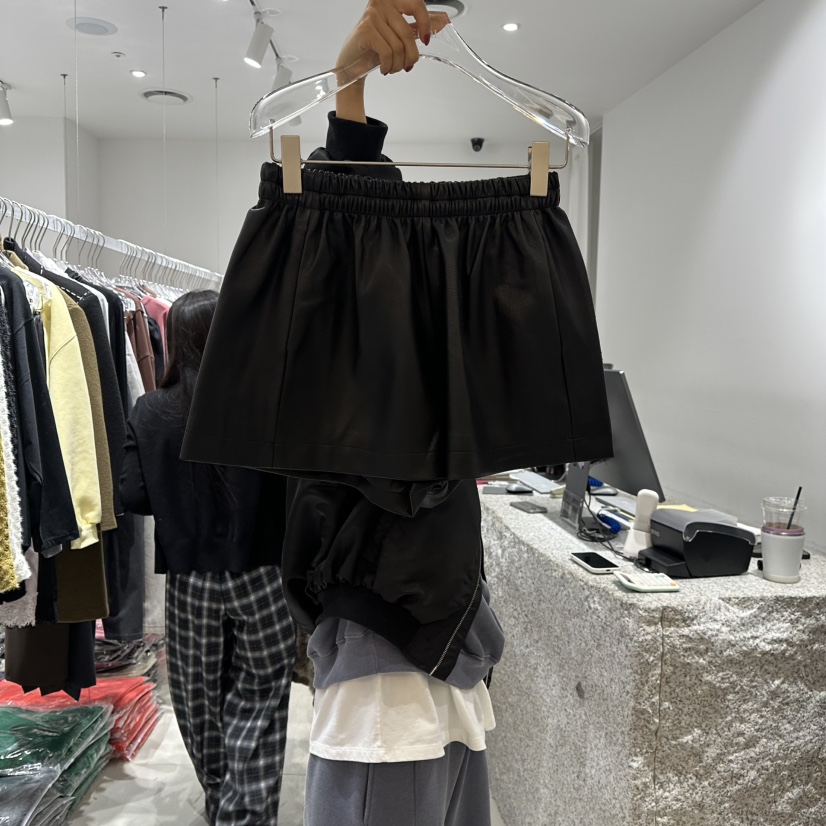 NEROLI 36韓國直郵㊣女士新品推薦職業熱賣25秋冬短褲皮革NEROLI 36短褲