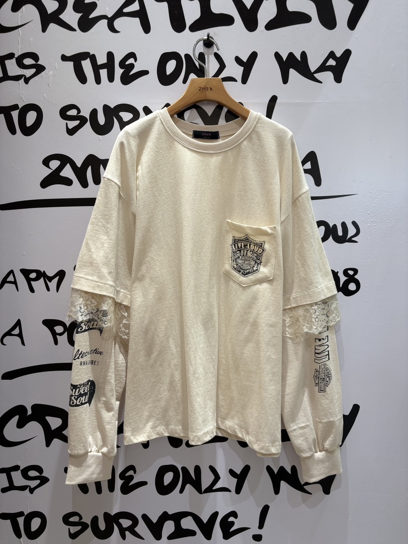 2ND K東大門㊣代購女裝新款熱賣職業推薦長袖T恤假兩件雙層2ND K長袖T恤