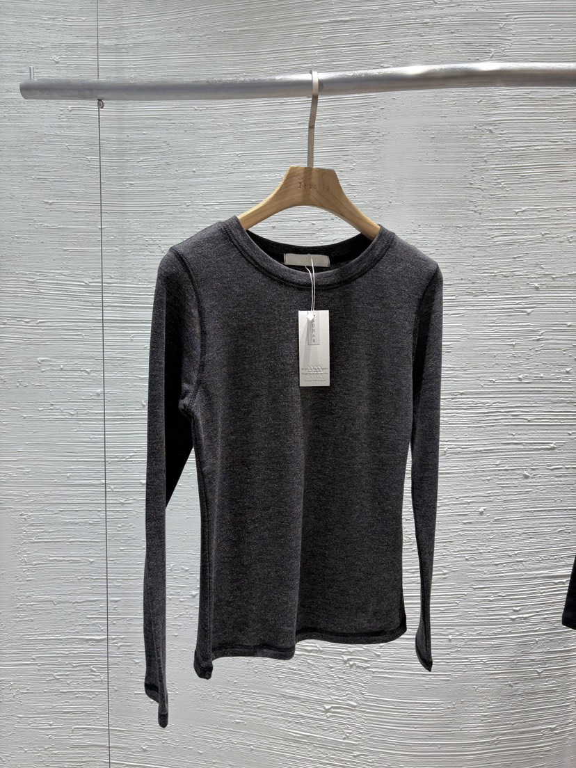 2BOTTLE東大門㊣直郵女裝新品職業休閑時尚真品推薦長袖T恤2BOTTLE長袖T恤圖色4墨色