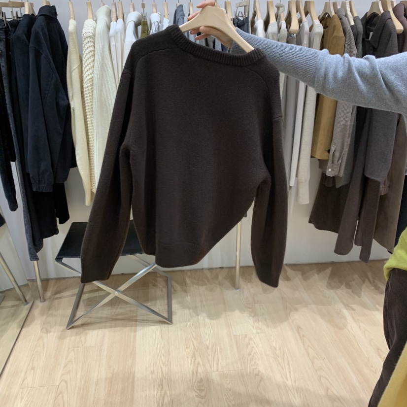 HAUS-A東大門㊣實拍女裝新品25秋冬推薦休閑針織衫V領羊毛HAUS-A針織衫