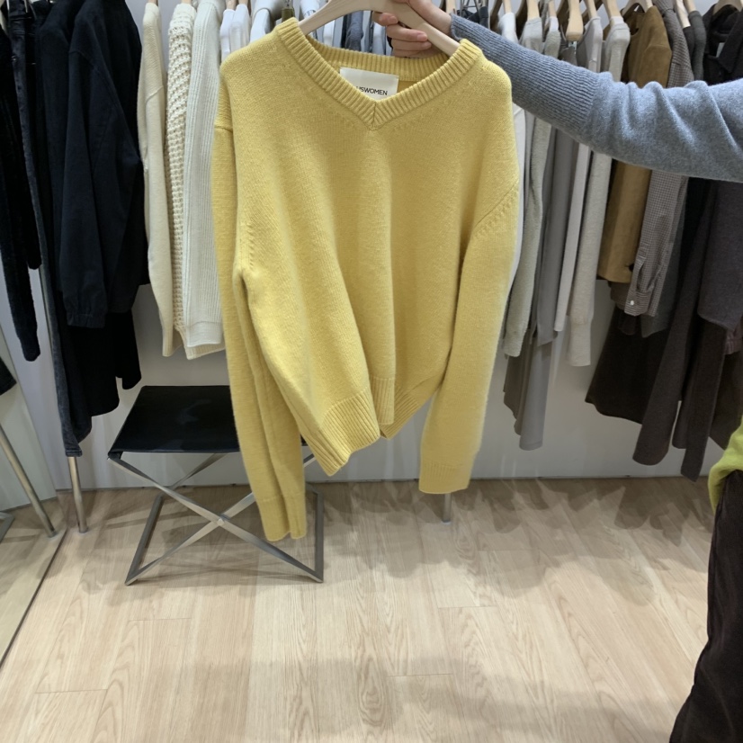 HAUS-A東大門㊣實拍女裝新品25秋冬推薦休閑針織衫V領羊毛HAUS-A針織衫圖色3
