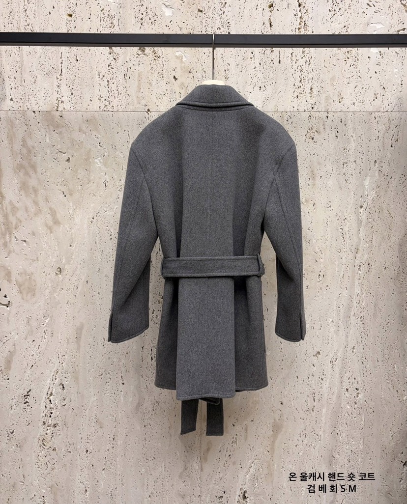 BLOSSOM東大門㊣直郵女士新款人氣真品時尚中長款大衣含腰帶BLOSSOM中長款大衣