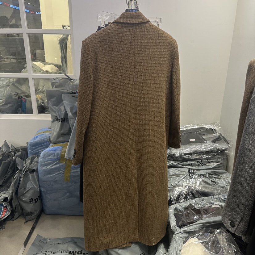 OUTFIT東大門㊣實拍女士新款休閑職業25秋冬真品中長款大衣OUTFIT中長款大衣