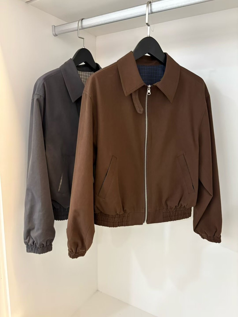 NORMAL韓國代購㊣女裝新品時尚職業熱賣25秋冬夾克里外穿雙面NORMAL夾克