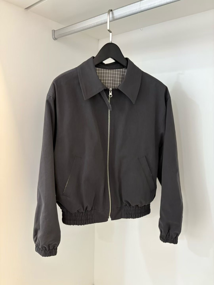 NORMAL韓國代購㊣女裝新品時尚職業熱賣25秋冬夾克里外穿雙面NORMAL夾克圖色2