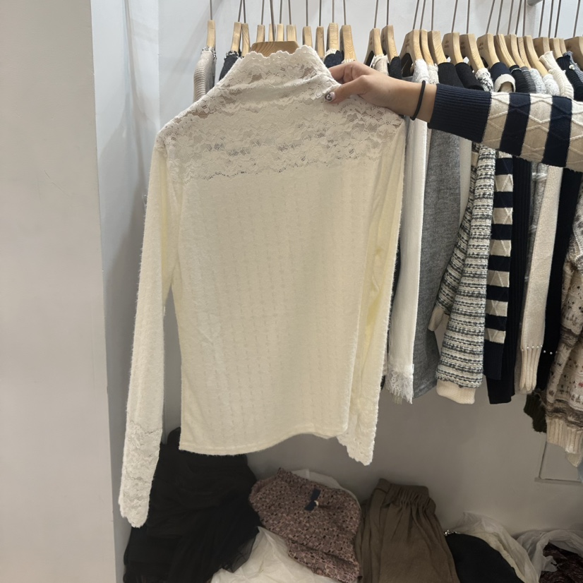 ABLESTUDIO東大門㊣代購女士新品推薦25秋冬熱賣職業長袖T恤ABLESTUDIO長袖T恤