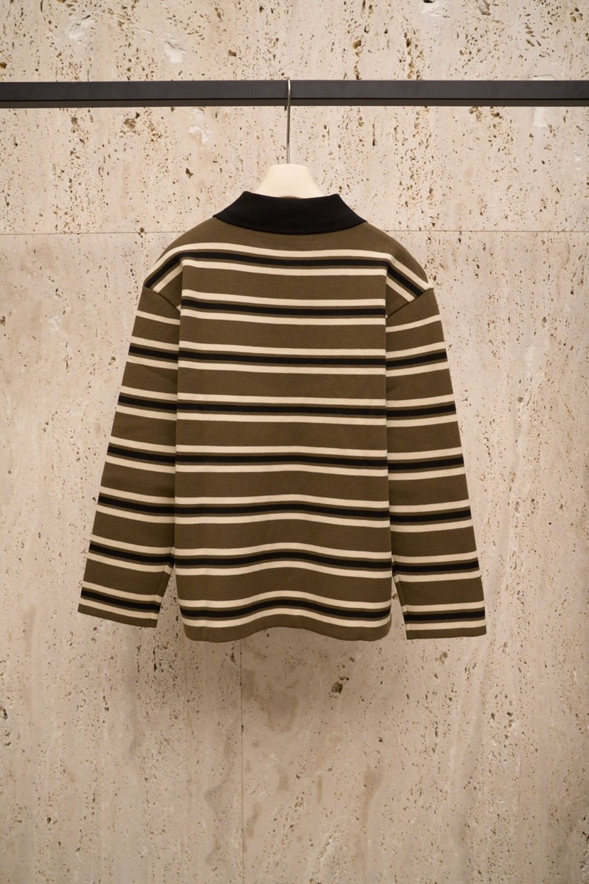 BLOSSOM東大門㊣代購女士新款25秋冬真品熱賣時尚針織衫條紋BLOSSOM針織衫