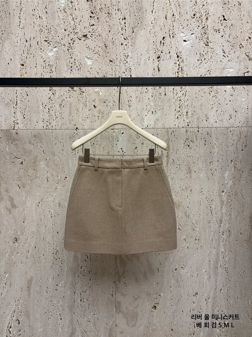 BLOSSOM東大門㊣代購女士新款職業時尚熱賣真品休閑短裙羊毛BLOSSOM短裙