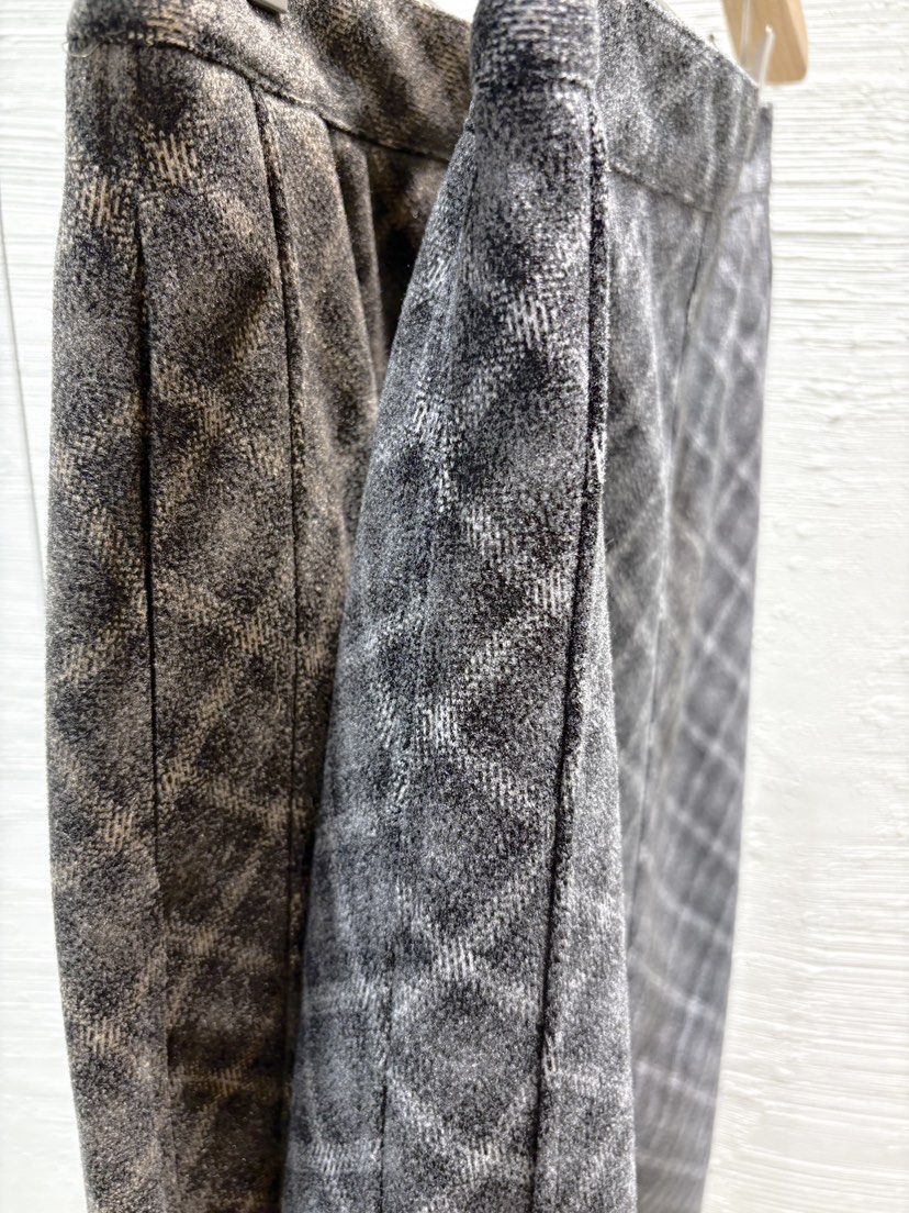 2BOTTLE東大門㊣直郵女士新款人氣職業推薦真品25秋冬長裙格紋2BOTTLE長裙