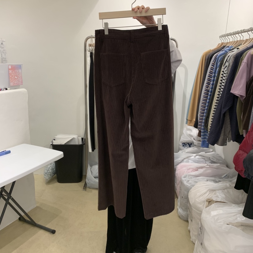 MUNSELL東大門㊣直郵女裝新款25秋冬熱賣時尚休閑休閑褲燈芯絨MUNSELL休閑褲