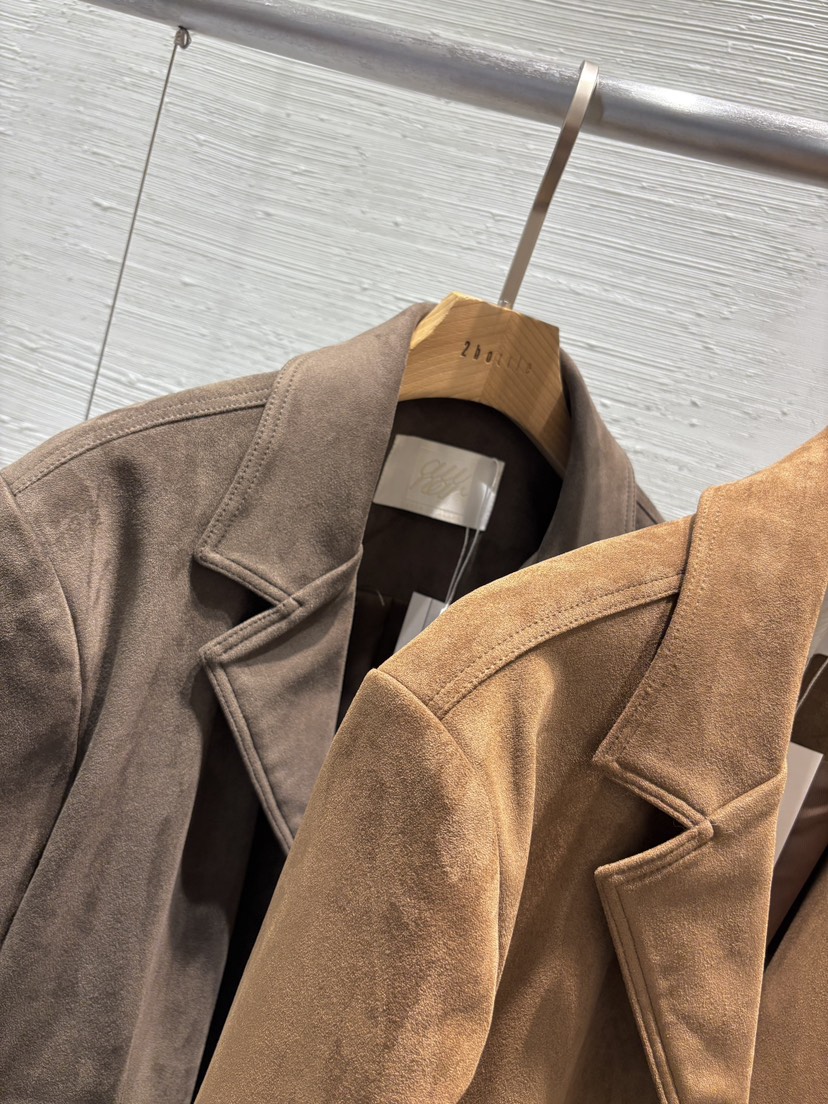 2BOTTLE韓國直郵㊣女裝新款時尚休閑25秋冬真品推薦夾克絨面革2BOTTLE夾克