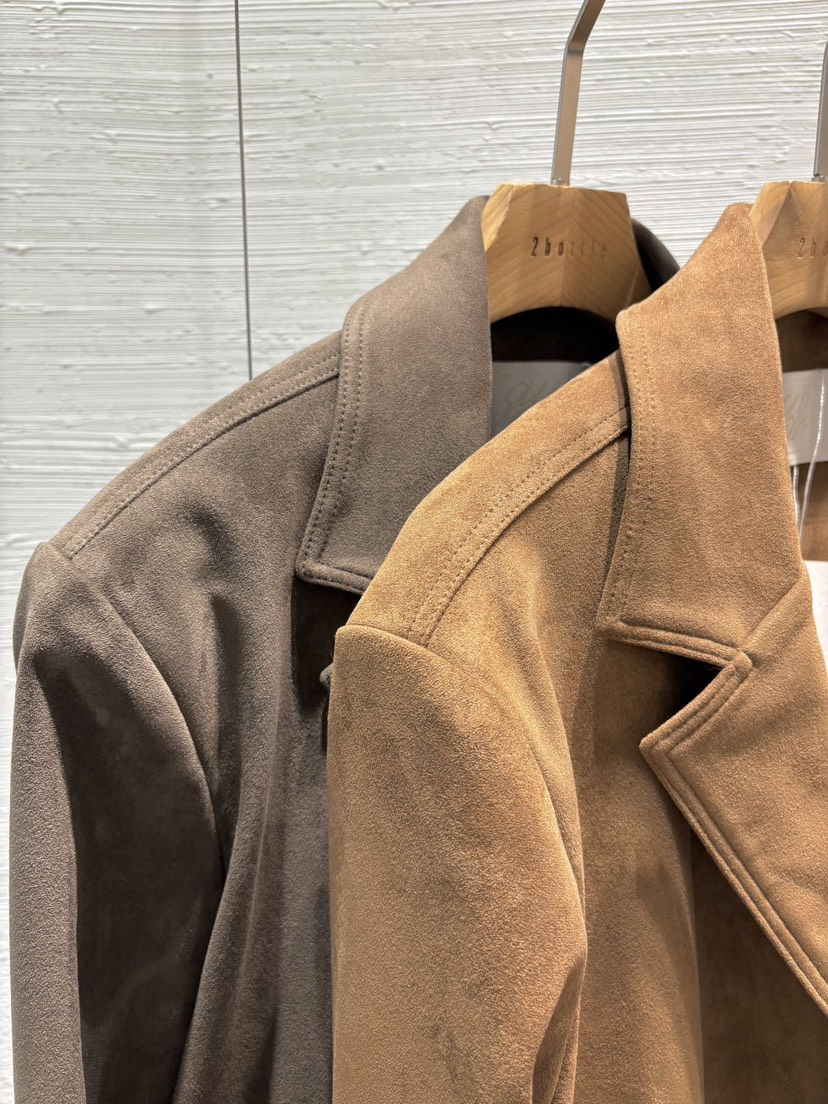 2BOTTLE韓國直郵㊣女裝新款時尚休閑25秋冬真品推薦夾克絨面革2BOTTLE夾克